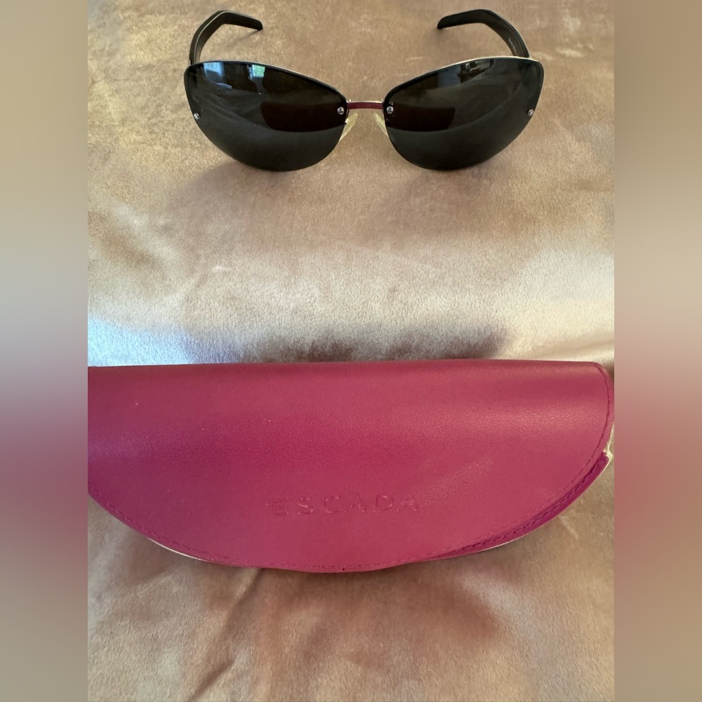 Escada Black Sunglasses with Case
